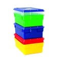 School Smart School Smart 16 L x 6 D x 11 W in. Storage Box With Lid; Blue 276841